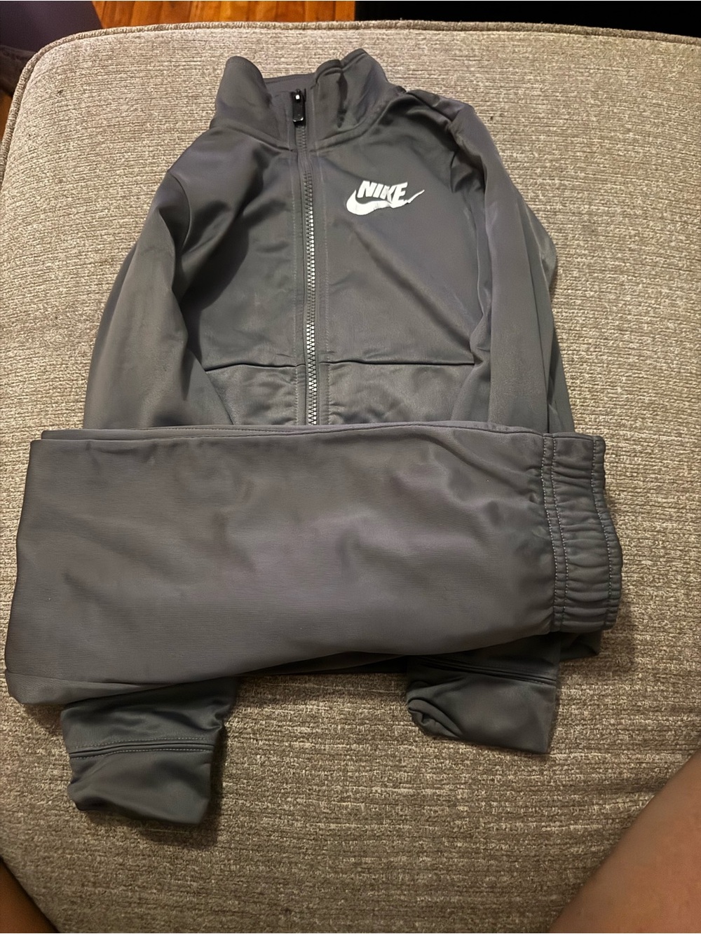 Nike Kids Dark Gray Zip Jacket & Jogger Set